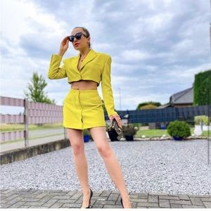 Zara Limited Edition Purple Magazine Cut Out Dress.